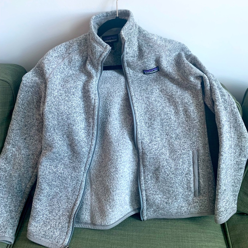Grey Patagonia Better Sweater Fleece Jacket